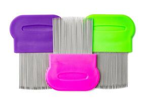 Multiple lice combs with multiple fine teeth for effective lice removal and scalp care photo