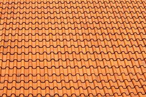 Tiles roof background photo