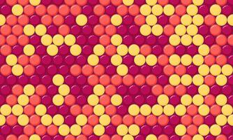 Abstract polka dot pattern with geometric circles, perfect for seamless textile prints, wallpaper, or modern poster backgrounds. A trendy and creative design. vector