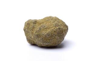 Hashish isolated on white background photo