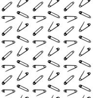Seamless pattern of sketch English pins vector