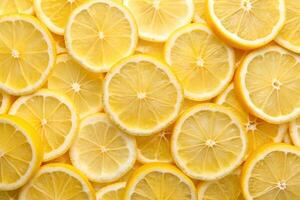 Citrus slices. Lemon background. Lemons. Lemon circles photo