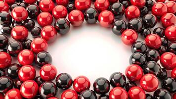 black friday red and black ball in circle frame photo