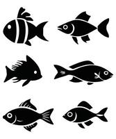 Creative Fish Frame Design for Ocean-Themed Projects vector