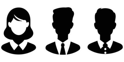 Businessman Icon Professional Silhouette for Corporate and Work Themes vector