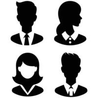 Businessman Icon Professional Silhouette for Corporate and Work Themes vector