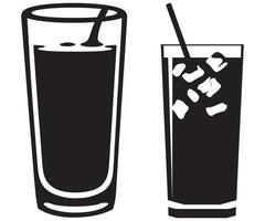 Minimal Juice Glass Icon Design for Apps and Websites vector