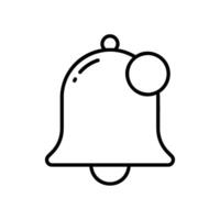 The notification icon is a bell and a dot vector