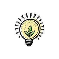 Lamp, bulb, idea icon illutration vector