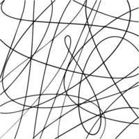 Scribble lines hand drawn seamless pattern. vector