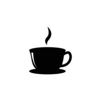 coffee icon mug design silhouette style vector