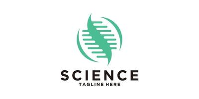 logo design science, genetic and circle, lab, experiment, logo design icon, , symbol, idea, creative. vector