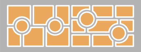Blank collage frame template for photos and images vector