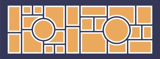 page grid layout abstract photo frames vector