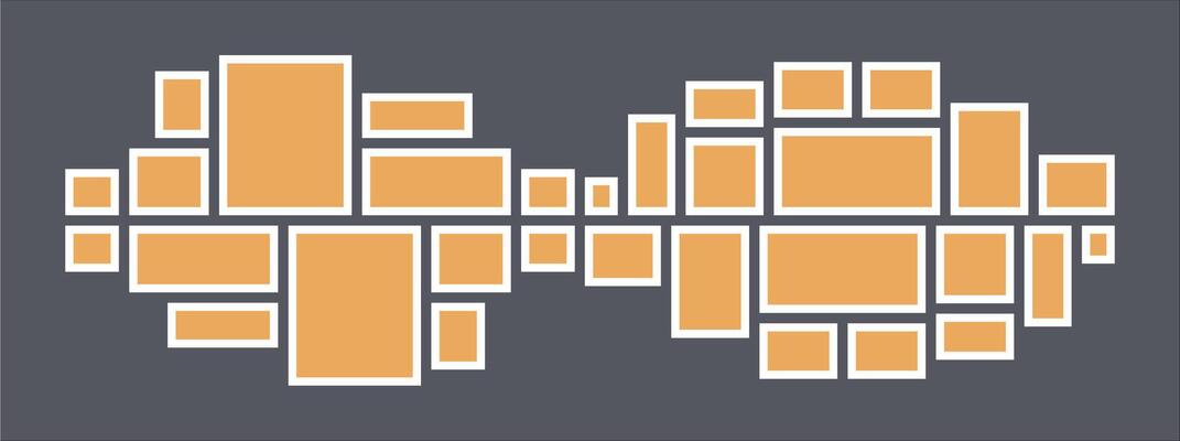 Pictures or photos frame collage comics page grid layout abstract photo frames and digital photo wall template
