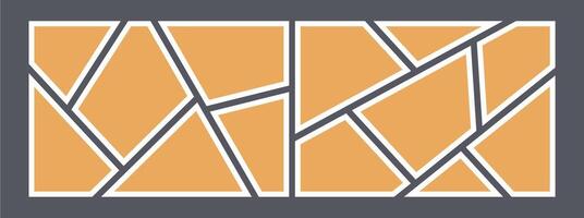 Collage grid photo effect vector