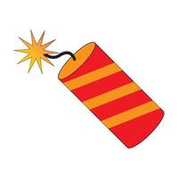 firecracker icon illustration design template vector