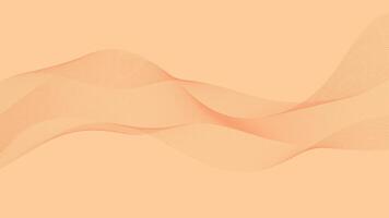 Peachy Waves Soft Flowing Elegance vector