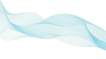 Smooth Turquoise Wave Curve vector