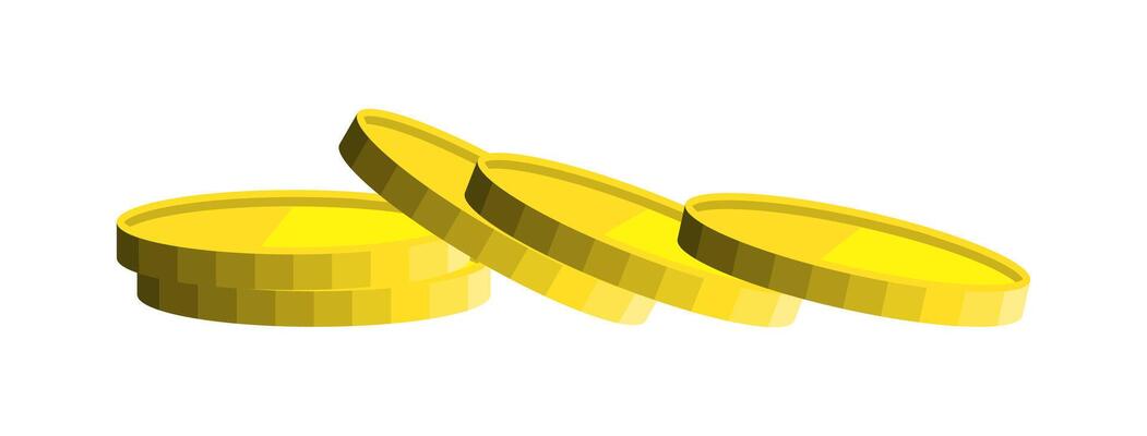 Golden coins tumble across a smooth surface, their vibrant color gleaming as they reflect light, evoking a sense of excitement and prosperity.