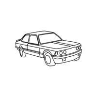 Car automotive line style design template, suitable for your brand, company, and etc vector
