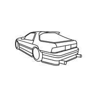 Sport Car illustration simple line , suitable for your automobile, design, brand, and etc vector
