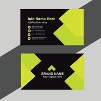 Modern Business Card with Two Sides Card. Company card. vector