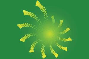 Kinetic background design. Green color background. Abstract background design. vector