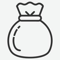 Stylish Bag Icon Line Art Minimalist and Modern Design vector