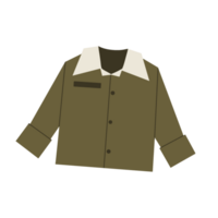An army jacket with a collar and collar png