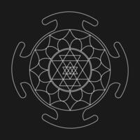The yantra, a sacred symbol of Hinduism vector
