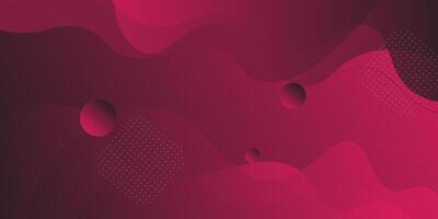 Dark pink abstract background with simple wavy shapes. Fresh and bright design. Popular and modern with 3d shadow concept. eps10 vector