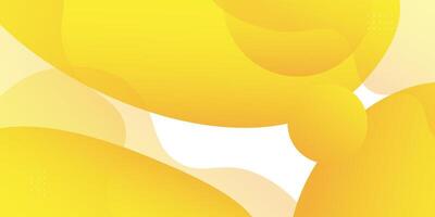 Bright and colorful abstract yellow wave background. Fluid color design. Fluid shape composition. Eps10. vector