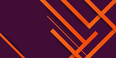 Modern Simple Abstract Background with bright orange rectangle style. Purple background. Eps10 vector