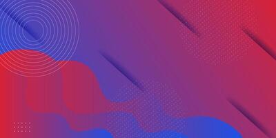 Abstract blue and red background with simple wavy shapes. Fresh and bright design. Popular and modern with 3d shadow concept. eps10 vector
