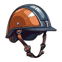 Jockeys helmet icon in flat style isolated vector