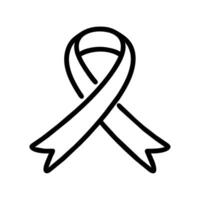 support ribbon icon vector