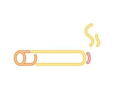 neon cigarette sign isolated vector