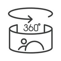 virtual reality view of image icon vector