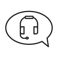 customer support talk icon isolated vector