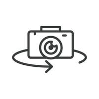 virtual reality camera isolated icon vector
