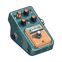 Old fashioned radio knob turns on electricity icon isolated vector