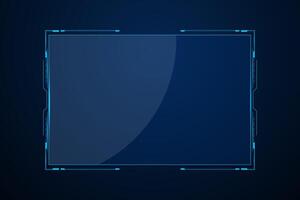 Sci fi futuristic user interface, HUD template frame design, Technology abstract background vector