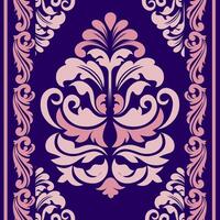 Seamless damask pattern with intricate floral and leaf motifs. This classic and elegant design is perfect for wallpaper, fabric, and various graphic design projects. vector