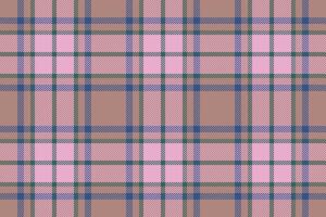 Plaid background, check seamless pattern in pink. fabric texture for textile print, wrapping paper, gift card or wallpaper. vector
