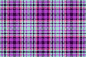 Graphical background plaid pattern, hounds tooth fabric textile tartan. Good seamless check texture in teal and dark colors. vector
