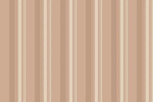 Row pattern seamless, trend lines fabric vertical. Paisley stripe background textile texture in light and orange colors. vector