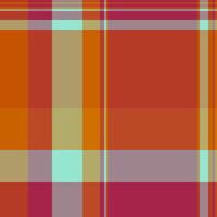 Painting texture pattern fabric, nice seamless check plaid. Scrapbooking tartan textile background in red and orange colors. vector