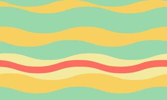 Abstract background with wavy stripes in vibrant colors, creating a rippled, liquid effect. Smooth curves and textured lines add elegance, vitality, and creativity. Ideal for wallpaper or textile. vector