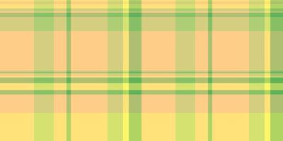American check tartan background, advertising fabric pattern. Paint texture plaid textile seamless in yellow and lime colors. vector